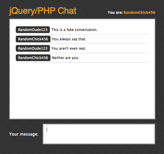 jQuery/PHP Powered Chat Room