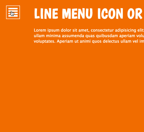 Line Menu Icon... That Is A Menu | CSS-Tricks - CSS-Tricks