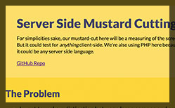 Thumbnail for #139: Explaining the Server Side Mustard Cut