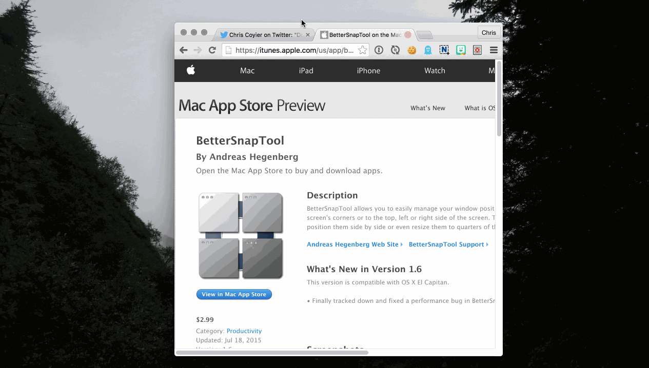 mac os x app better window manager
