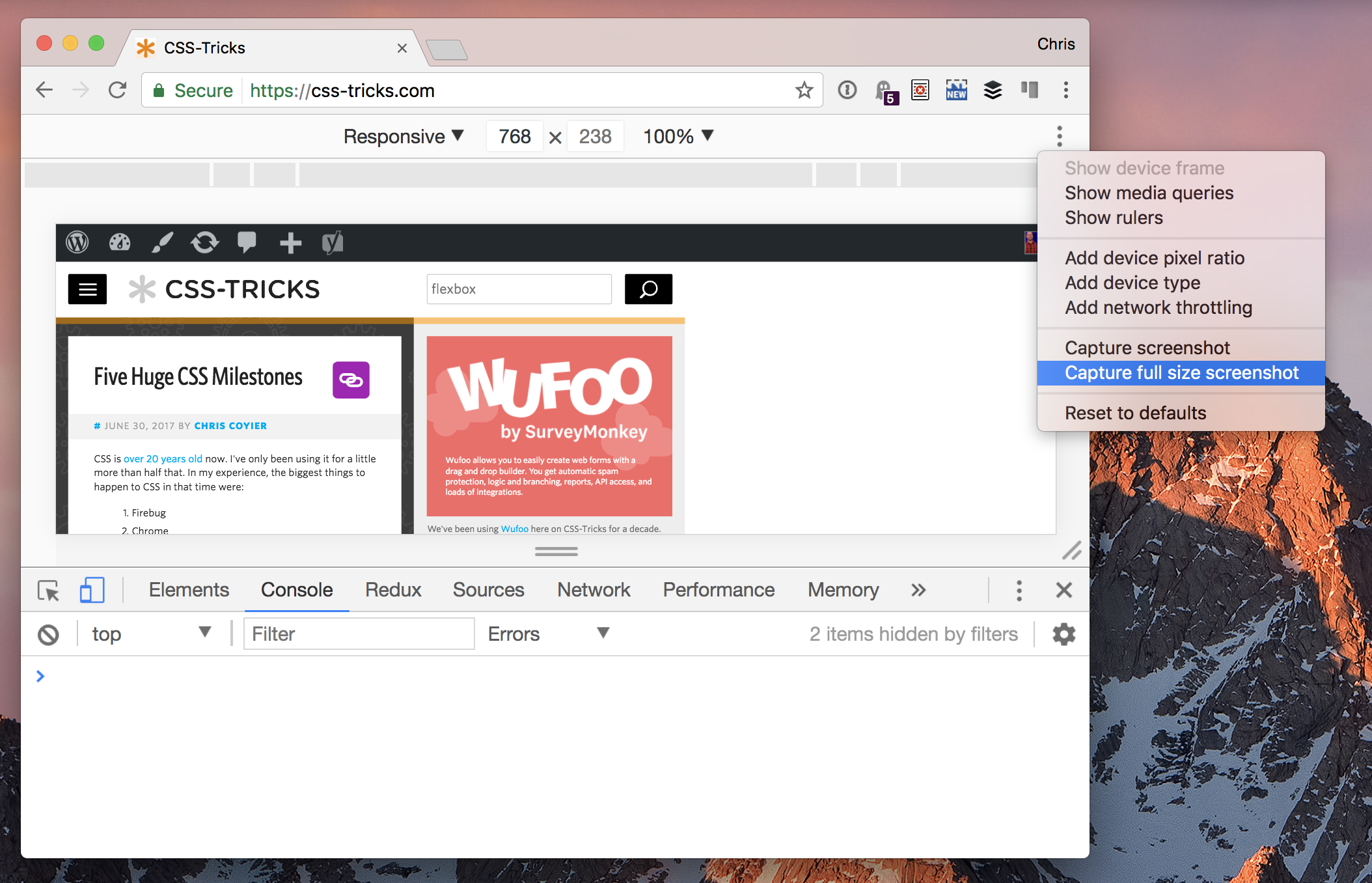 chrome browser screenshot