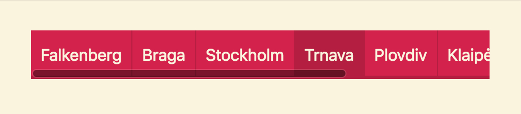 Container-Adapting Tabs With More Button