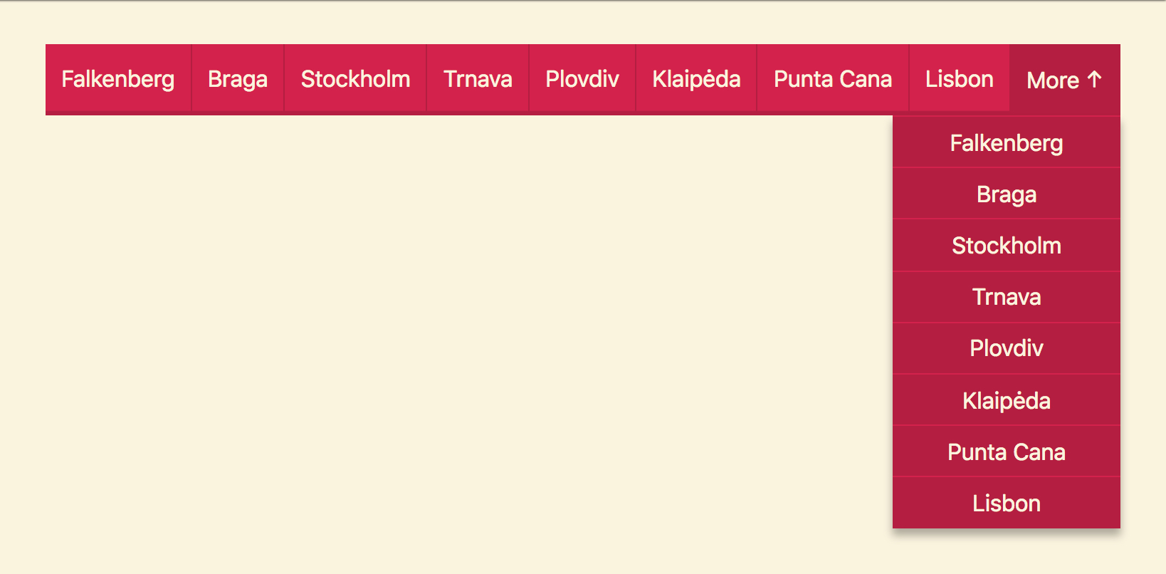 Container-Adapting Tabs With More Button