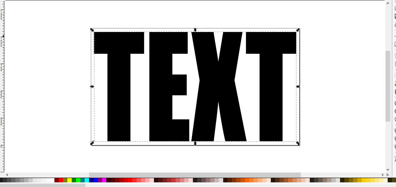 how do you bold text in inkscape