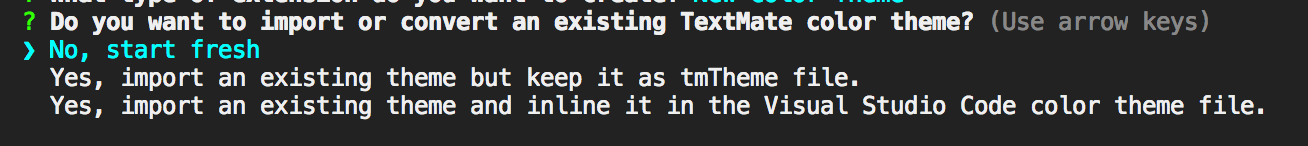 beginning prompt in terminal