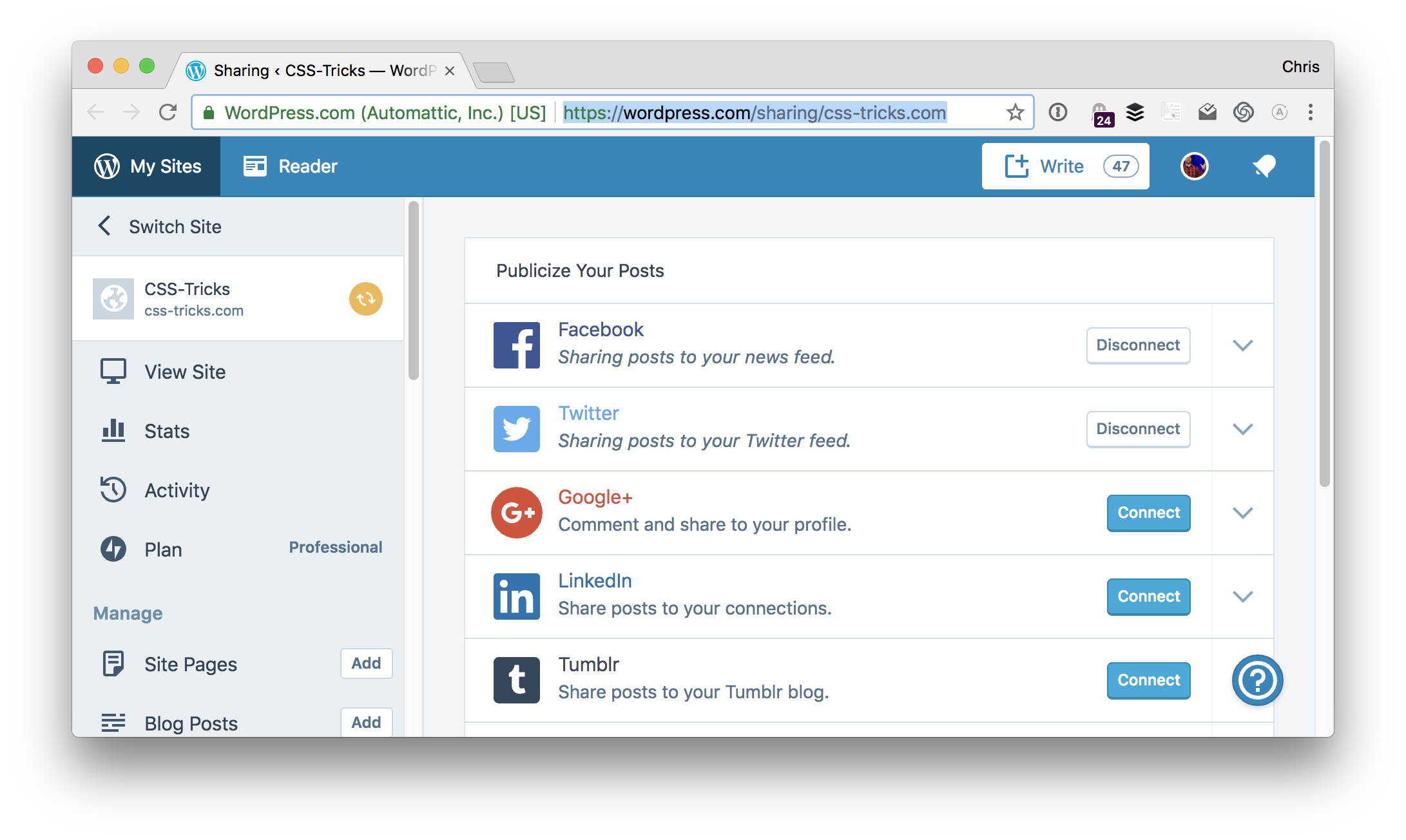 connecting-services Jetpack’s Social Integration Features design tips 