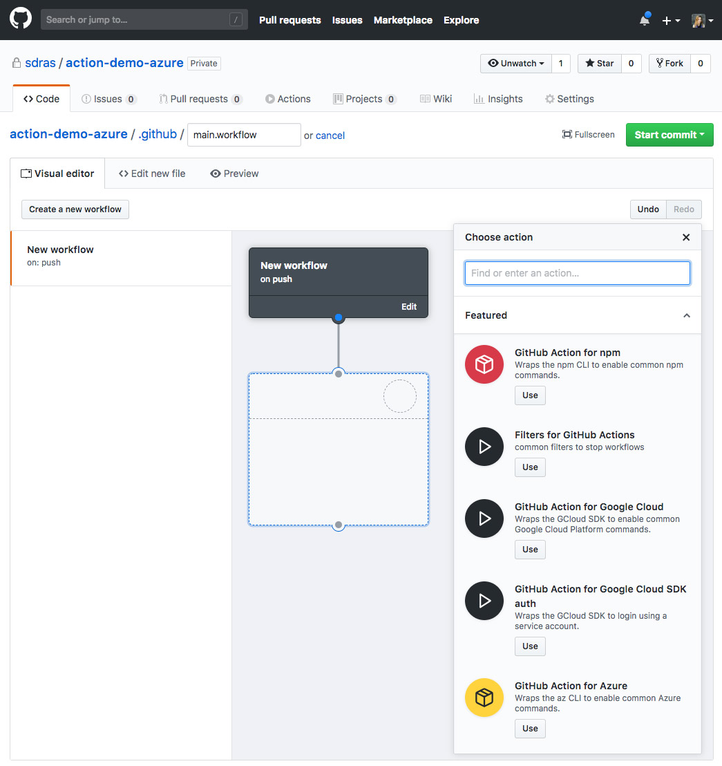 action-options Introducing GitHub Actions design tips 