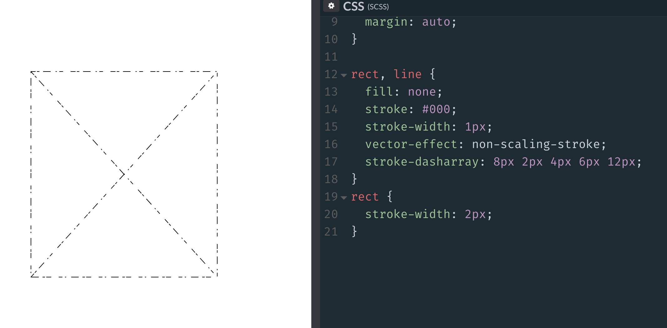 weird-strokes SVG Marching Ants design tips 