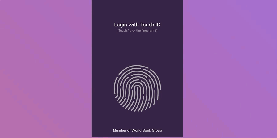 Login screen design idea #34: Creating an Animated Login Form for TouchID