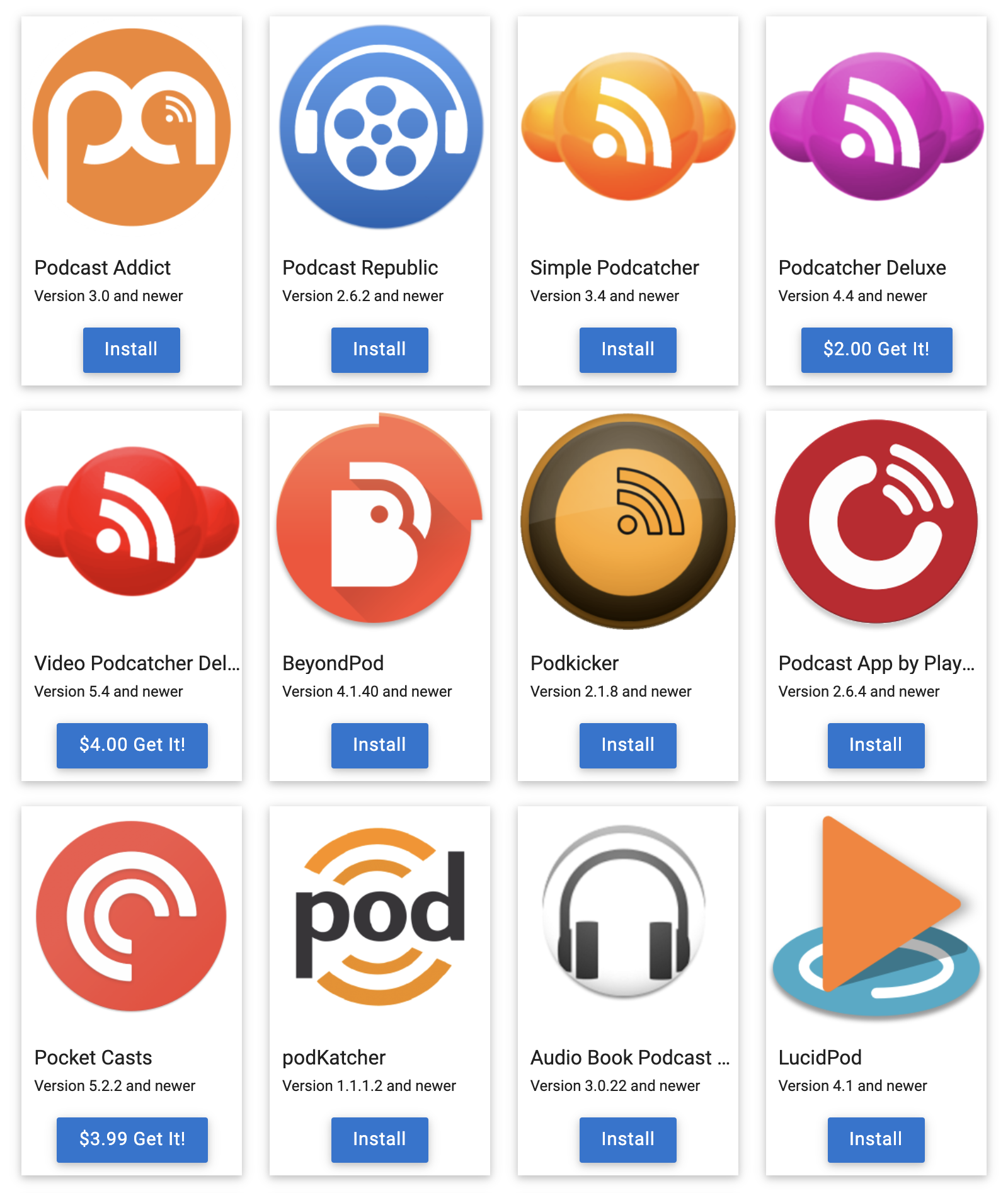 Podcast App Logo Podcast link subscribe should where css tricks apps
android options podcasts soup common option most