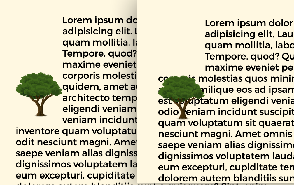 Float Element in the Middle of a Paragraph