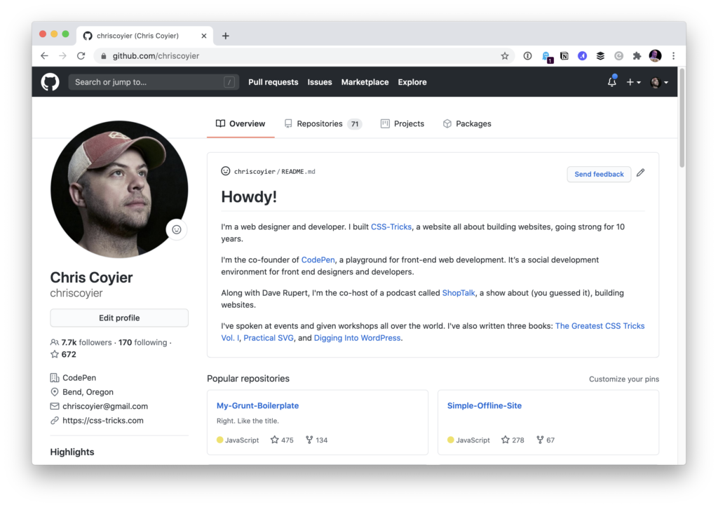 The GitHub Profile Trick - Tw3 - Tutorial