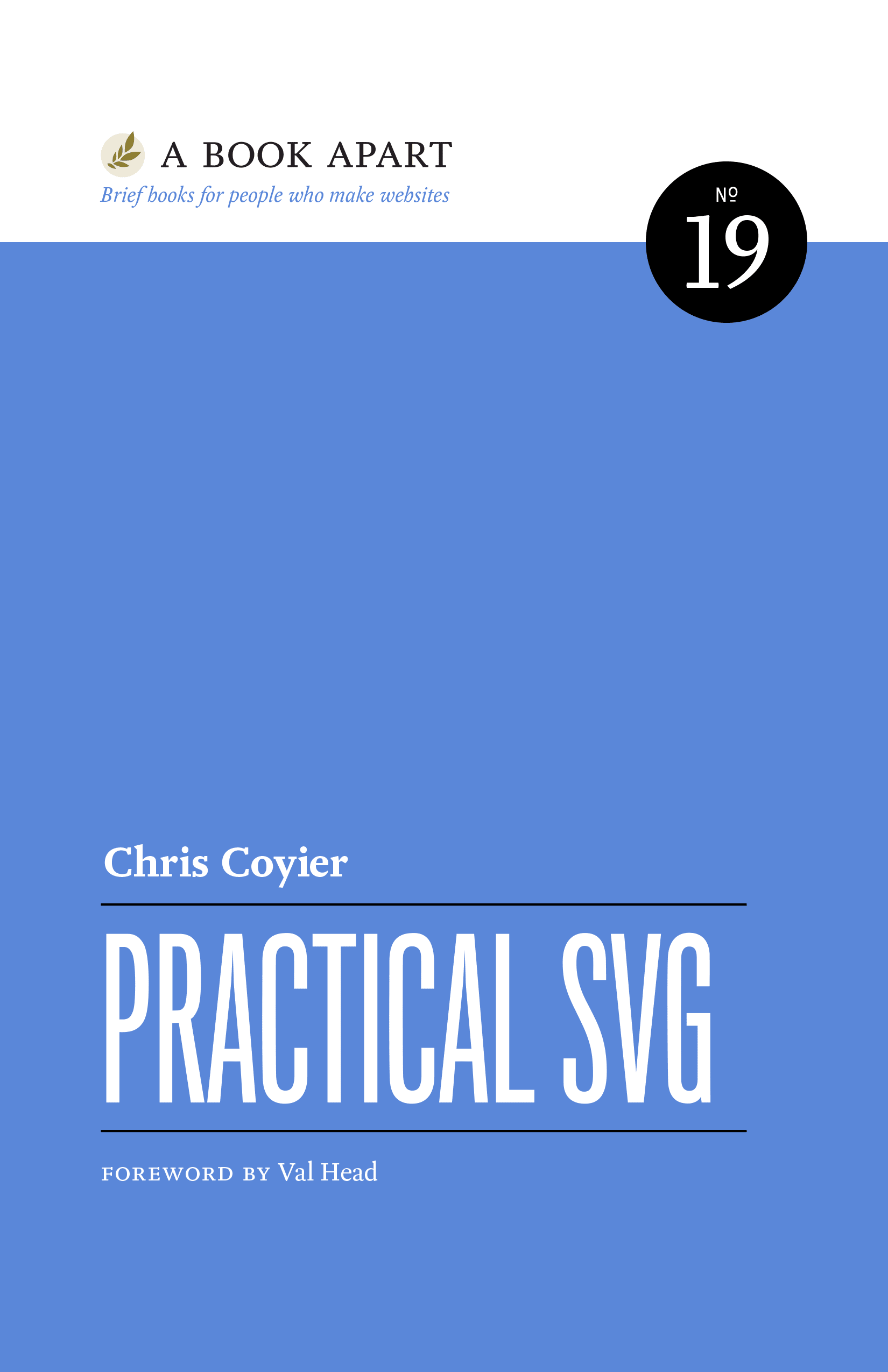 Light blue book cover for Practical SVG