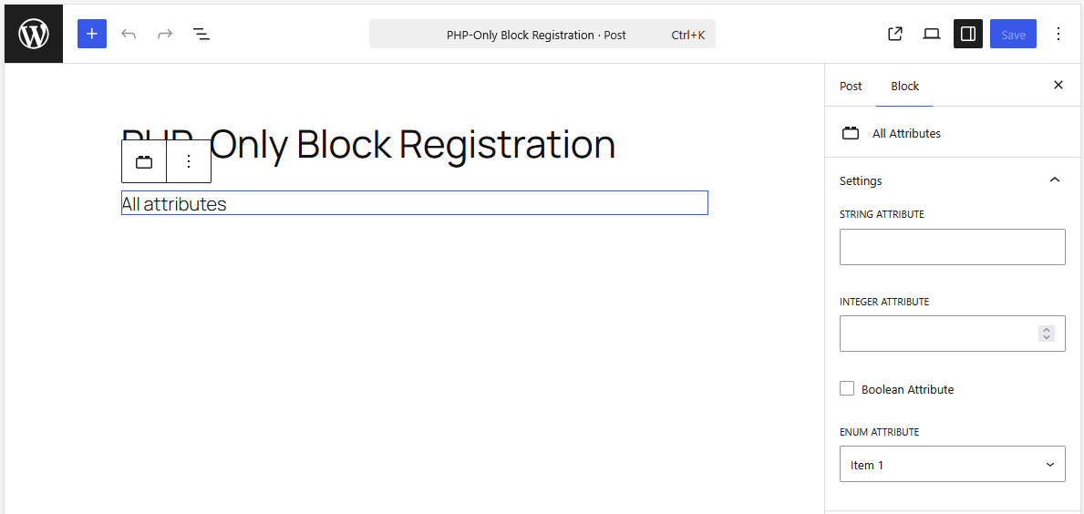 WordPress PHP-Only Block Registration | CSS-Tricks