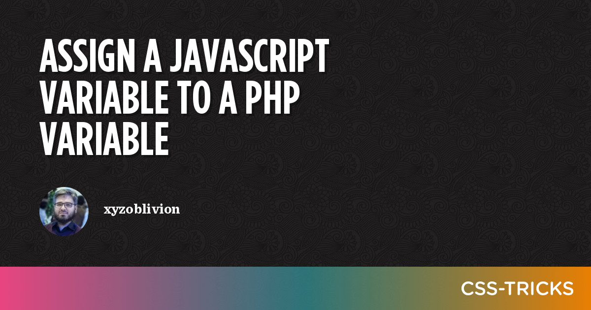 assign javascript array to php variable