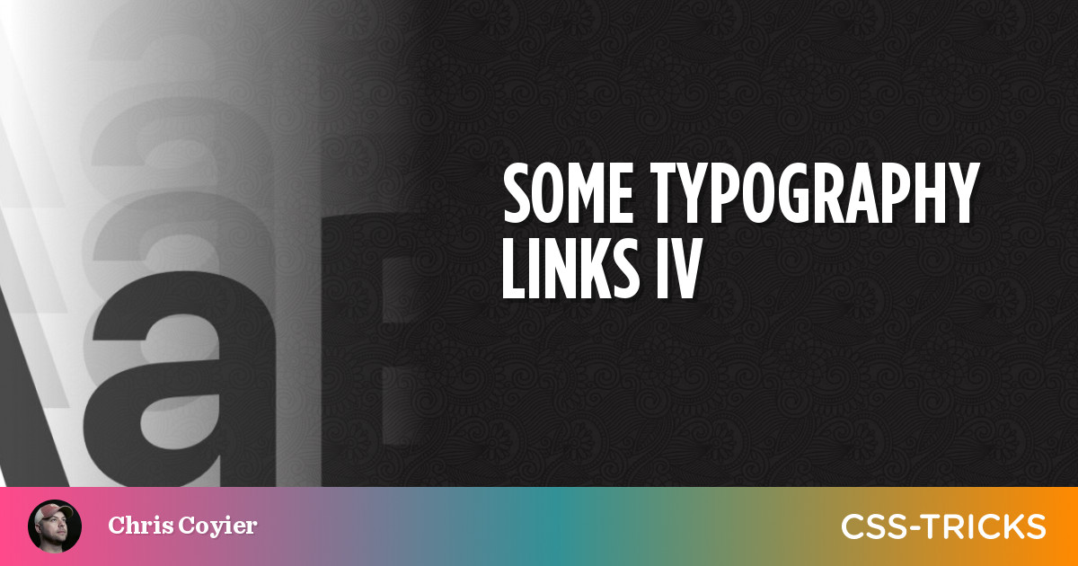 Links on Typography 1