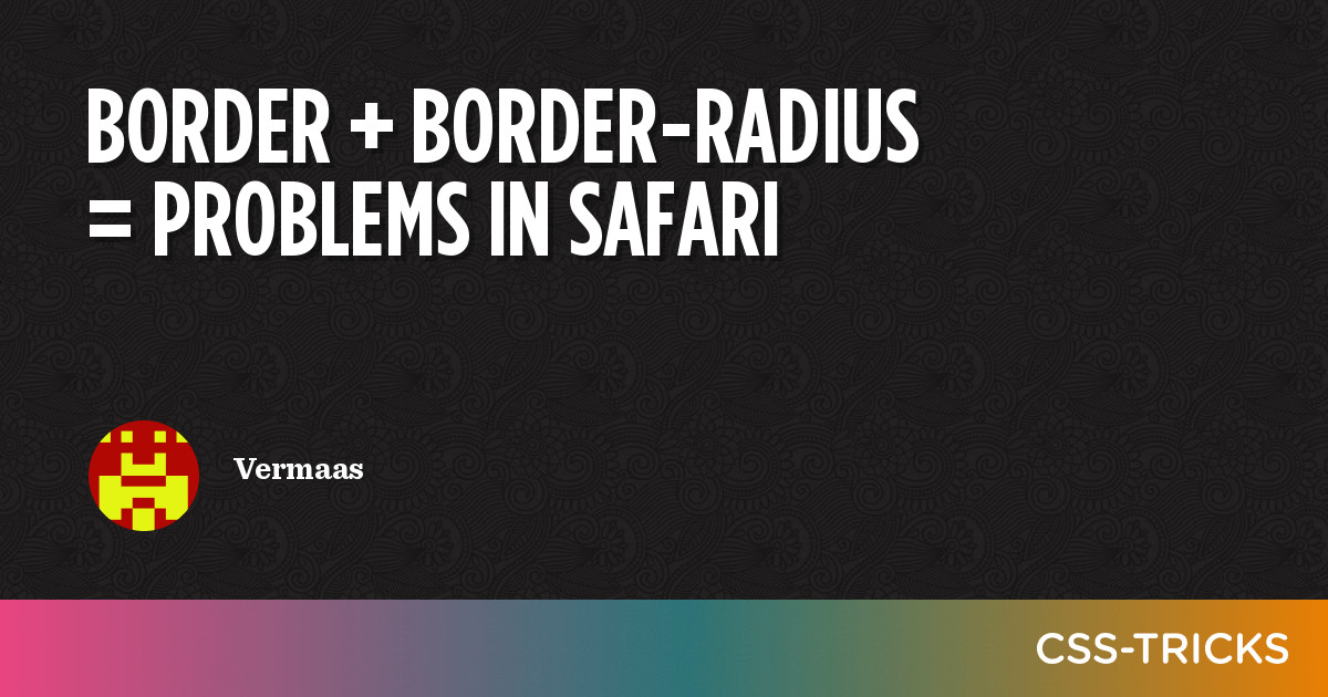 safari video border radius